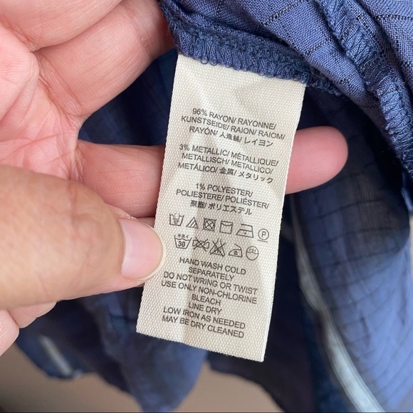 Free People Blouse Women’s Size XS Blue Tunic Blouse pullover top - Picture 10 of 12